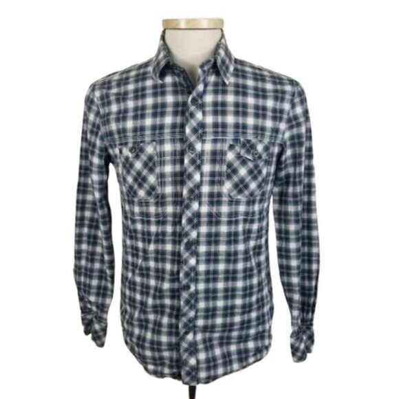 English Laundry Small Multi Color Plaid Long Sleeve Button Up Shirt. - Picture 1 of 6
